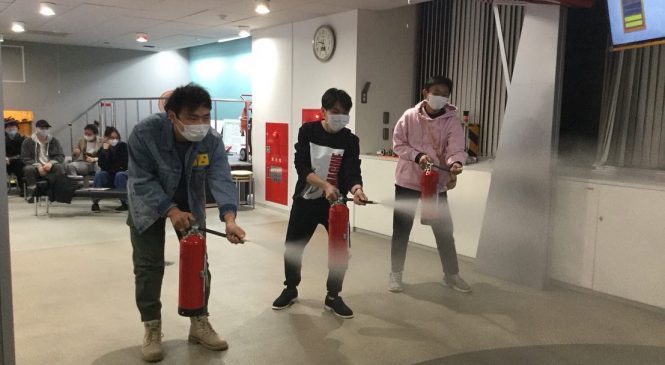 Activities in disaster prevention museum in Ikebukuro