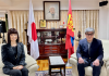 President Hayama Meets with Mongolian Ambassador