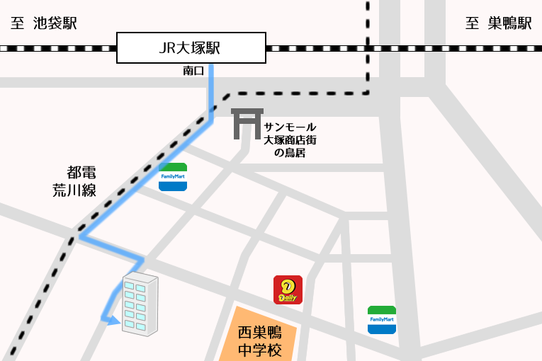 東京国際交流学院　池袋校　周辺地図